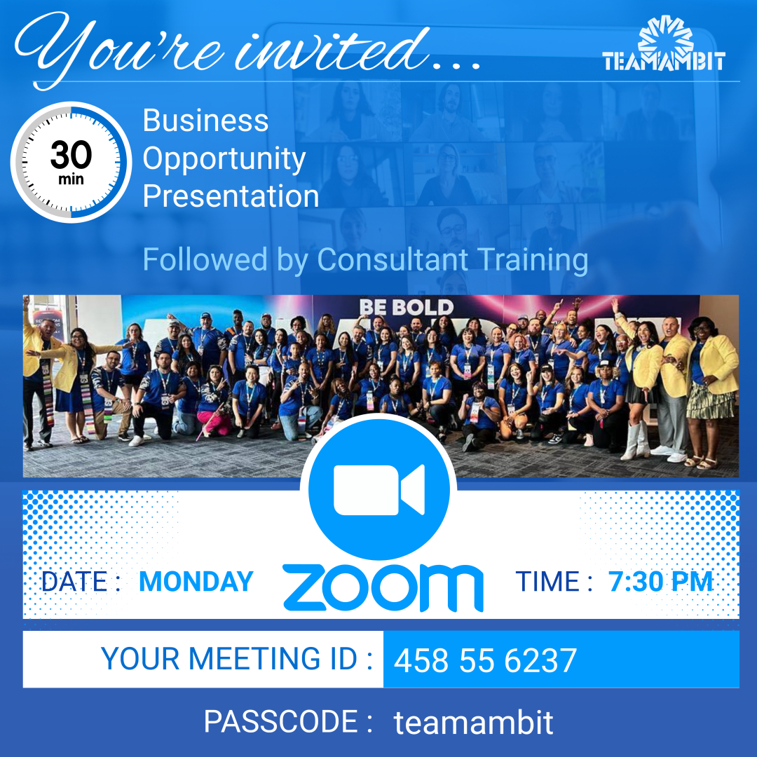 Monday Zoom Webinar flyer